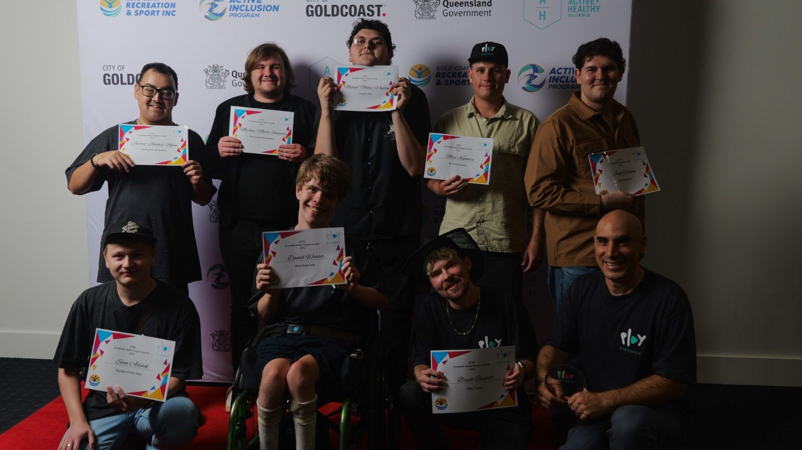 End of year awards night group